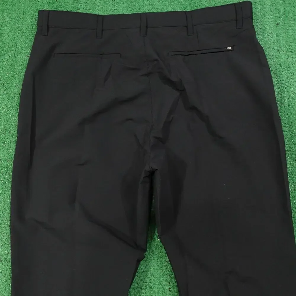 New!‎ Banana Republic Tech Pants Mens 38x32 Black Lightweight Polyester